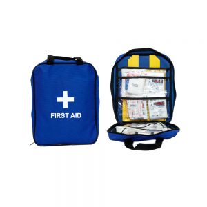 Firstaider Basic First Aid Kit in Blue Grab Bag
