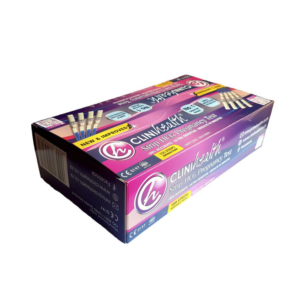 Clinihealth HCG Pregnancy Test Strips 100's
