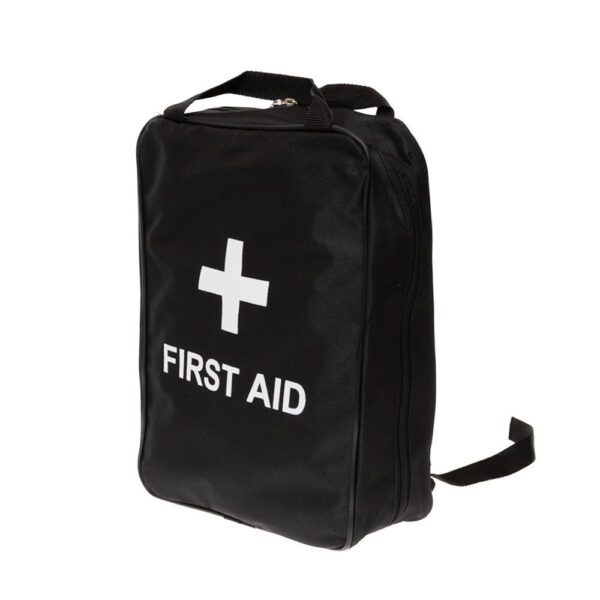 Regulation 3 First Aid Kit in Black Grab Bag With Back Straps