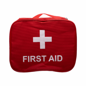 Budget Regulation First Aid Bag (Red Nylon)