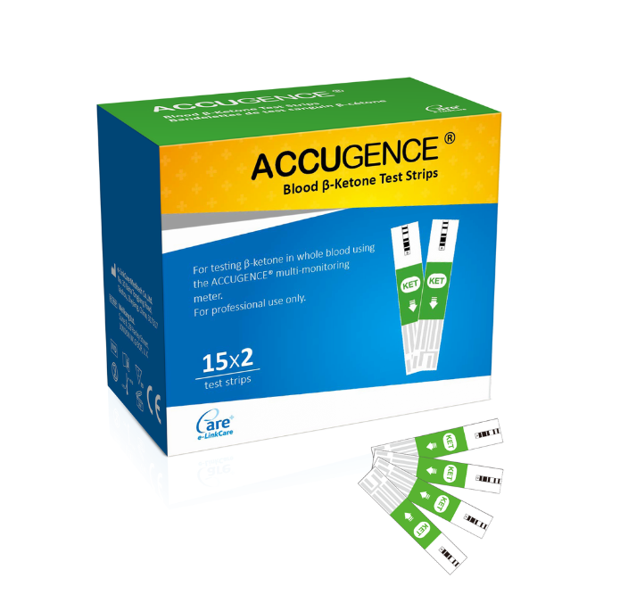 Accugence Blood Ketone Test Strips 15 x2