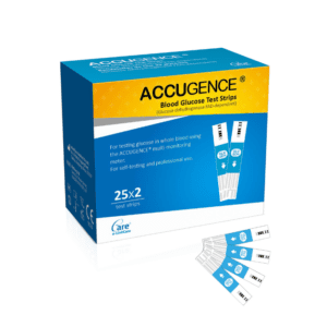 Accugence Blood Glucose Test Strips x25 x2