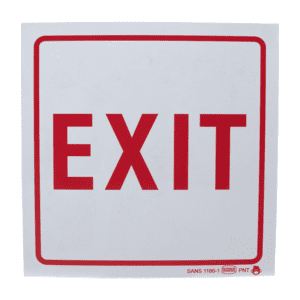 Emergency Exit Sign (190x190mm)