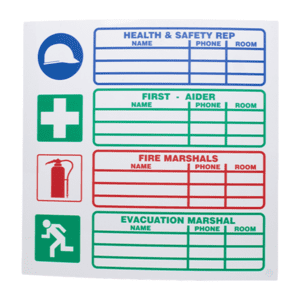 Safety Rep in Charge Sign (290x290mm)
