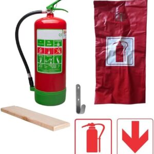 Firstaider 9L Lithium Fire Extinguisher with (PVC cover, wall bracket and signs)