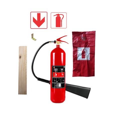 5kg Co2 Fire Extinguisher with (PVC cover, wall bracket and signs)