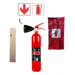 2kg Co2 Fire Extinguisher with (PVC cover, wall bracket, and signs)