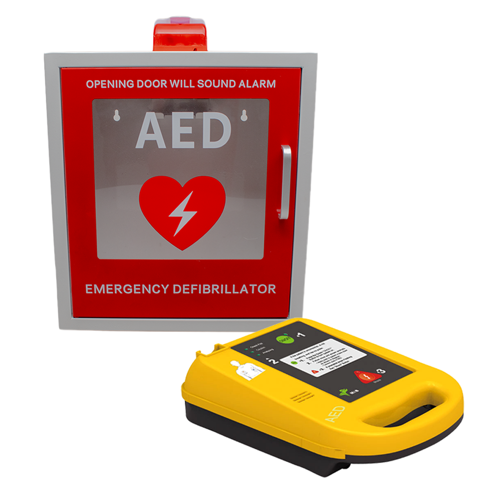 Automatic External Defibrillator AED7000 + AED Cabinet Combo