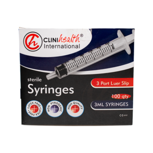 Syringe 3ml 3 Part L/Slip Box 100's