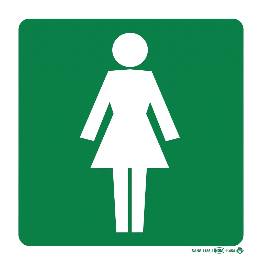 Ladies Toilet (290x290mm) ABS